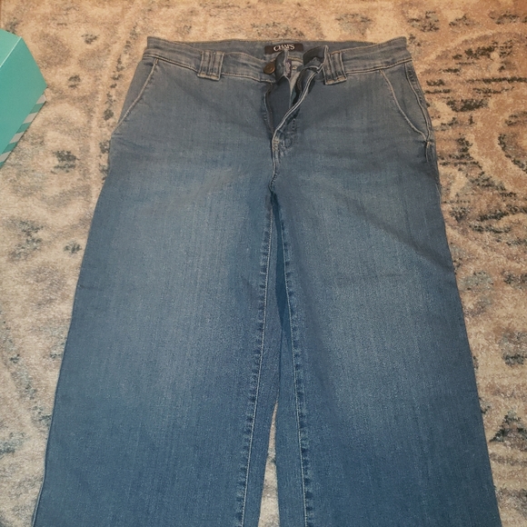 NWOT CHAPS wide leg crop size 8 - Picture 3 of 3